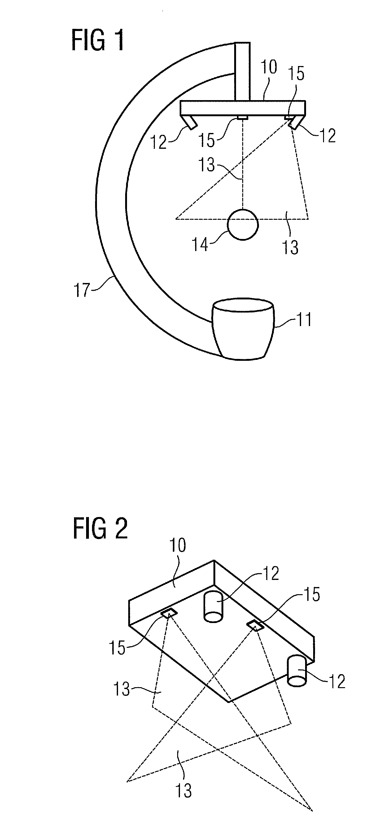 Method for Calibrating the Position of a Laser Fan Beam Relative to the Projection Geometry of an X-Ray Device and X-Ray Device