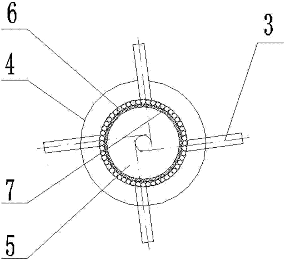 U-shaped coal gasification reaction device and process for coal gasification by using device