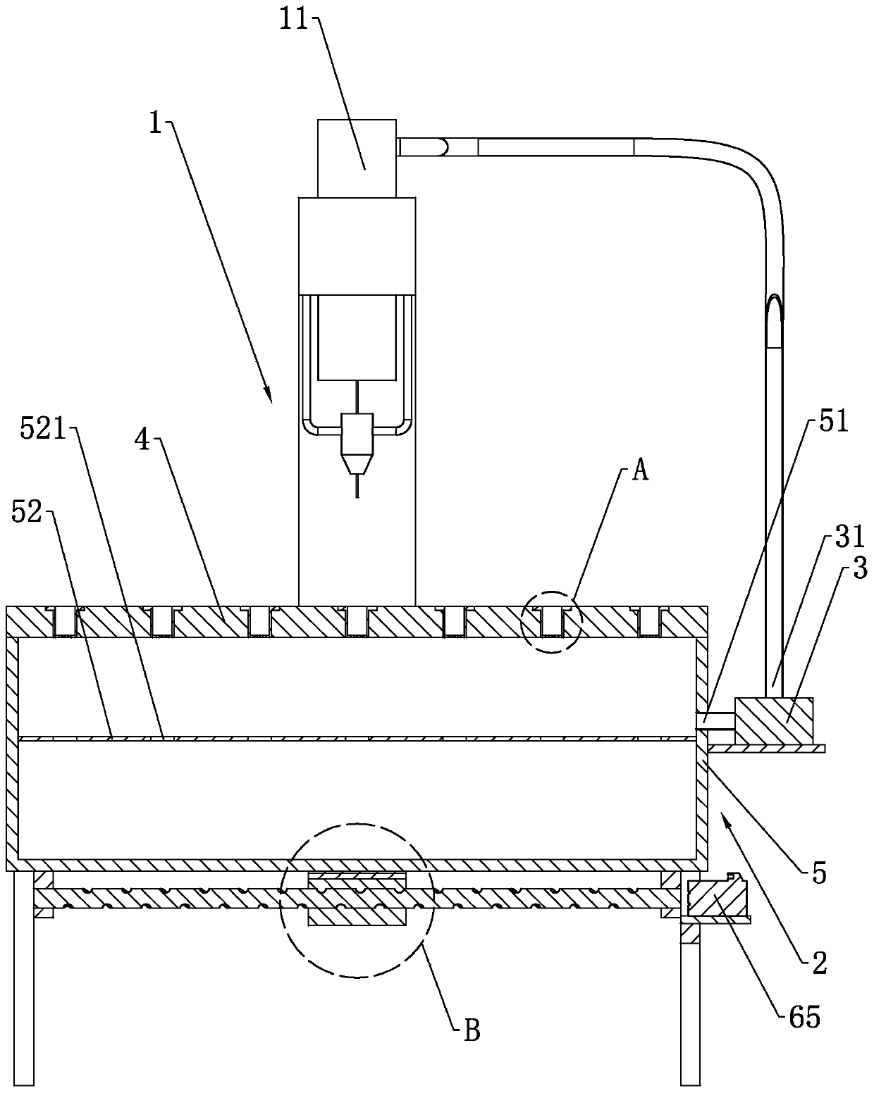 Dielectric liquid filtering, separating and recycling apparatus of spark erosion drilling machine