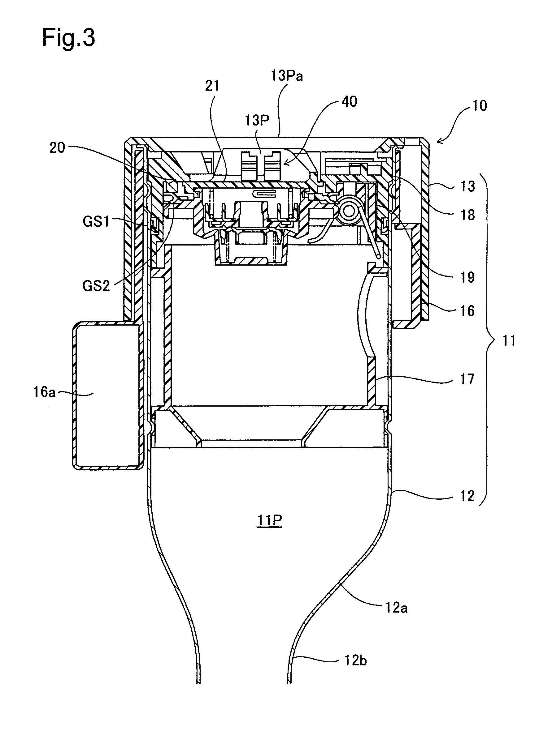 Fuel tank opening-closing device