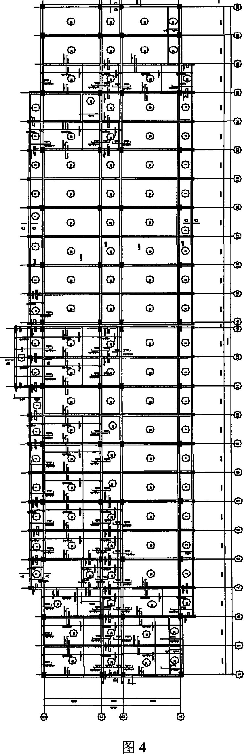 Automatic positioning method for global coordinate system under multiple-association engineering chart environment