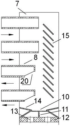 Multi-tube-row integrated header automatic adjusting dispensing condenser