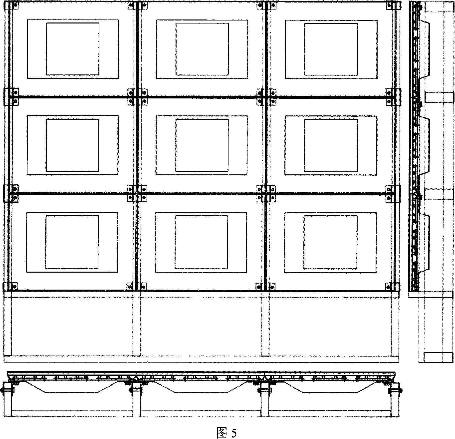 High-contrast luminous diode display screen