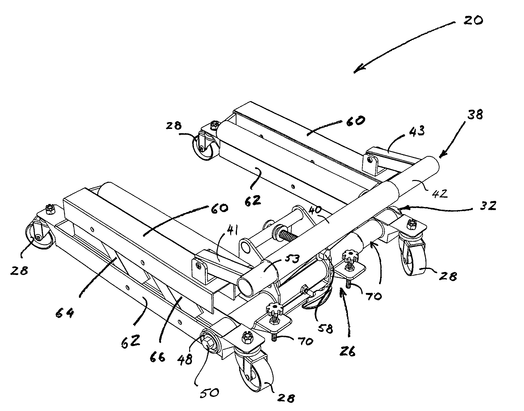 Automobile jack and wheel dolly