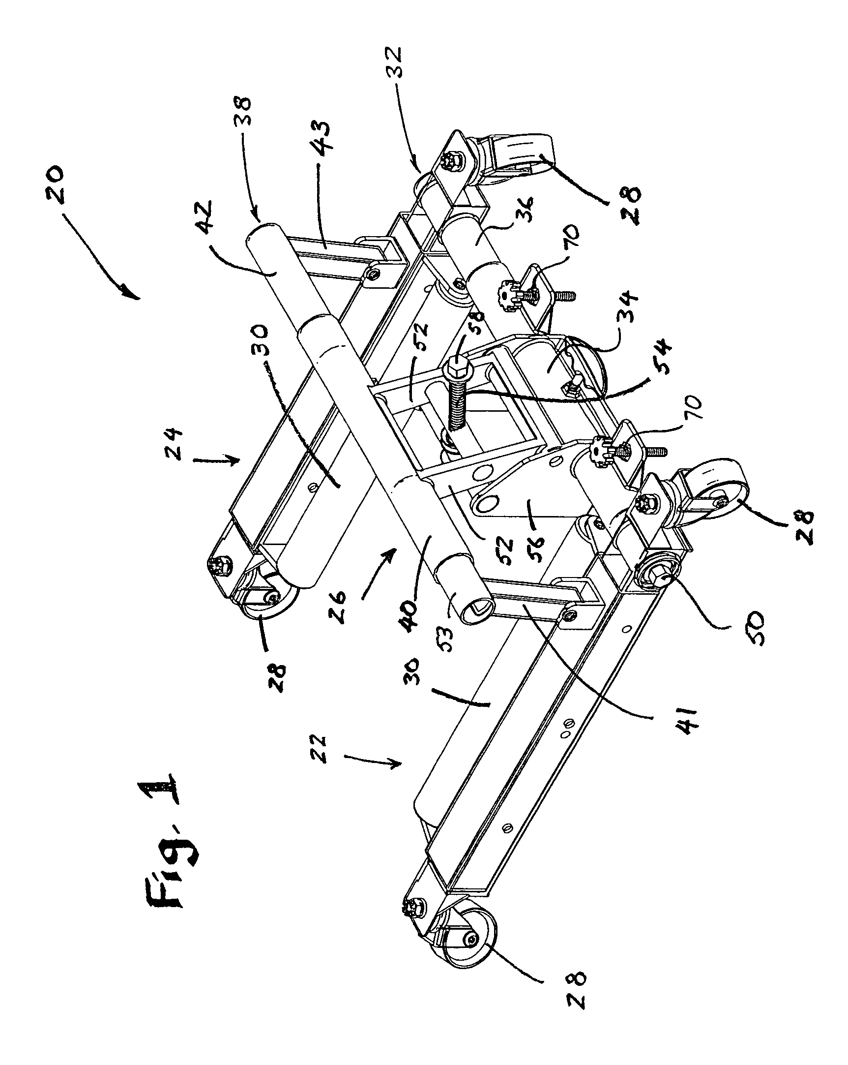 Automobile jack and wheel dolly