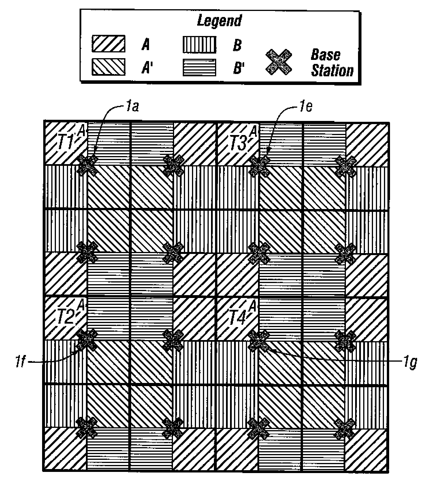 Method and system for reducing channel interference in a frame-synchronized wireless communication system