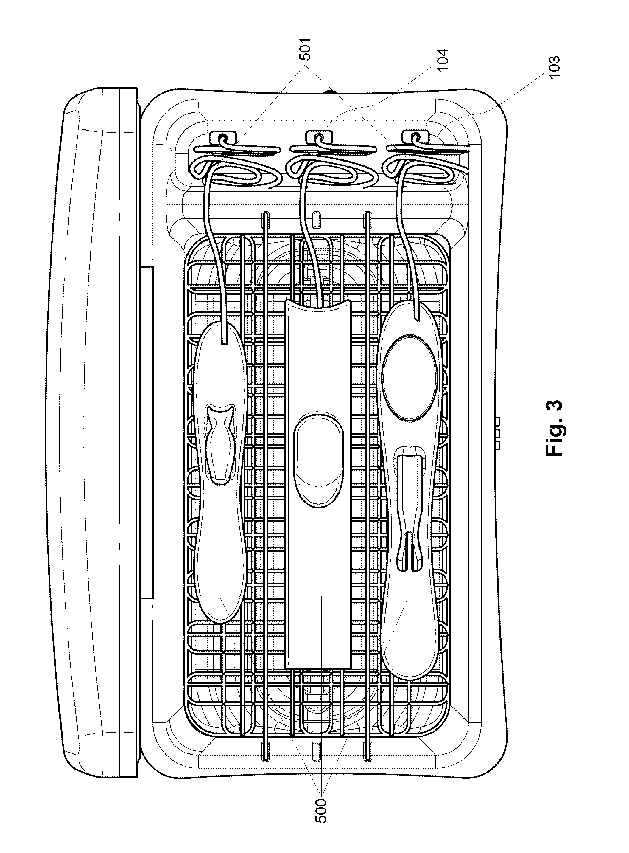 System for storing and sanitizing complex devices