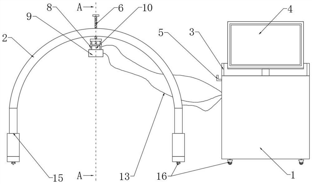 Auxiliary heating type fetal heart rate monitor