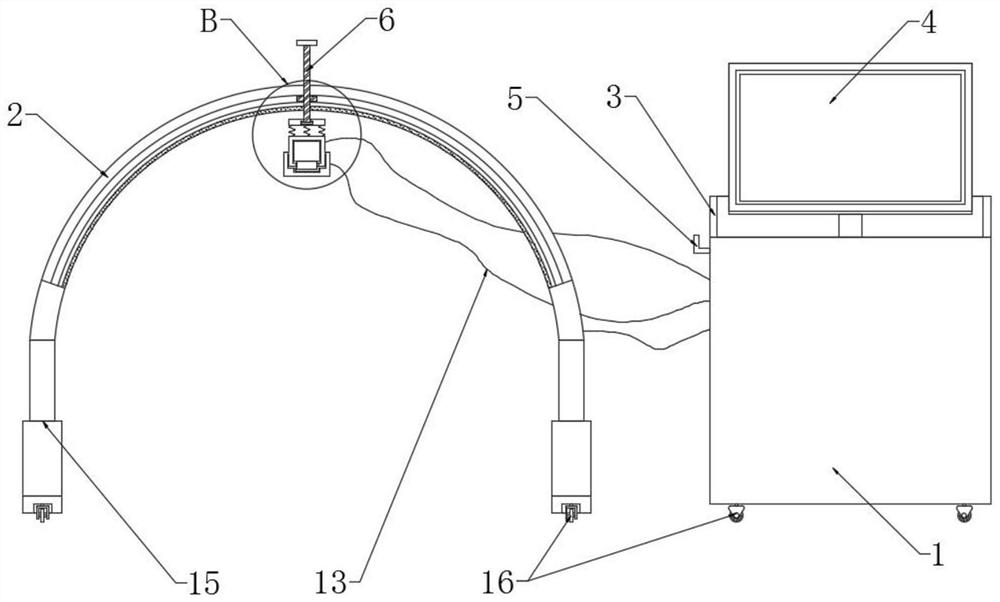 Auxiliary heating type fetal heart rate monitor