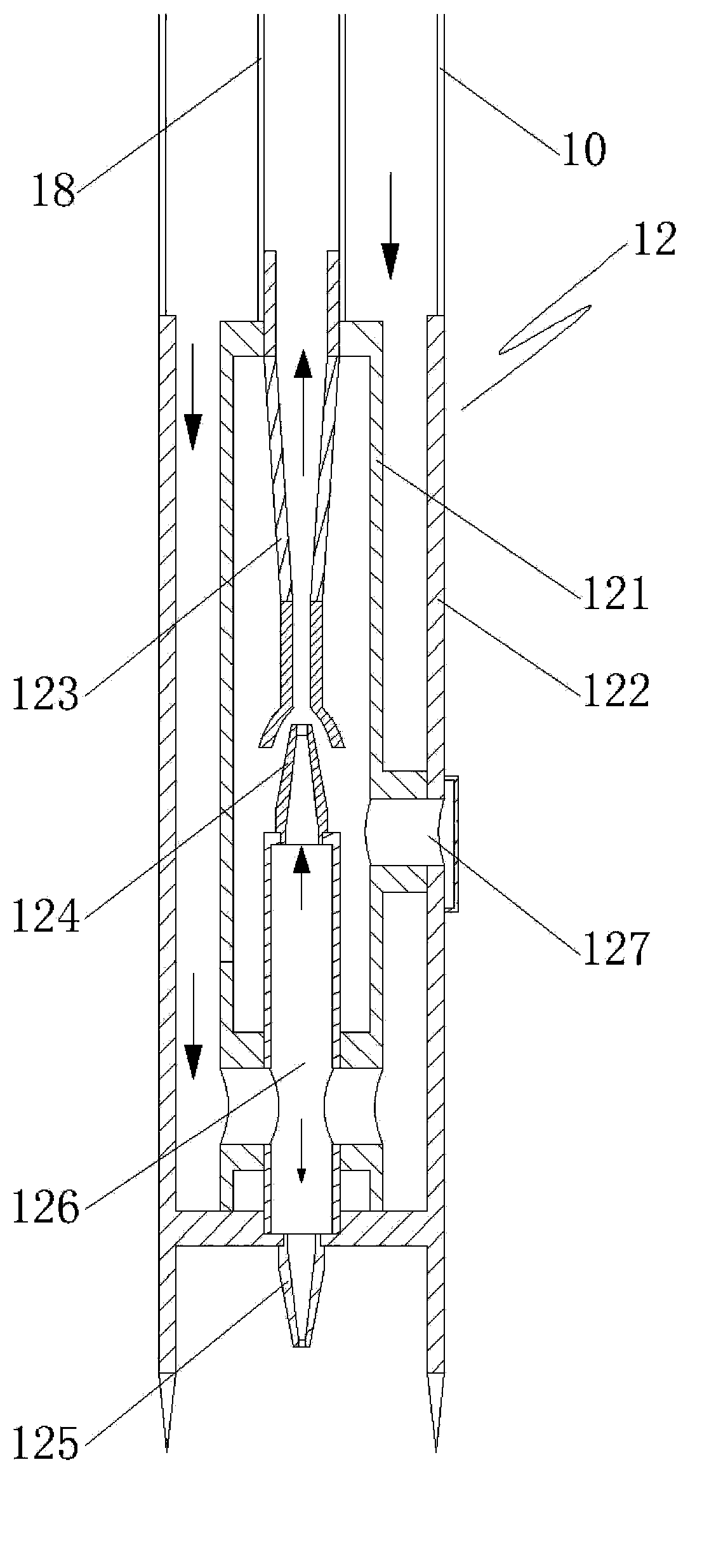 Concentric-tube pulverized coal discharging system and method for coal-bed gas well