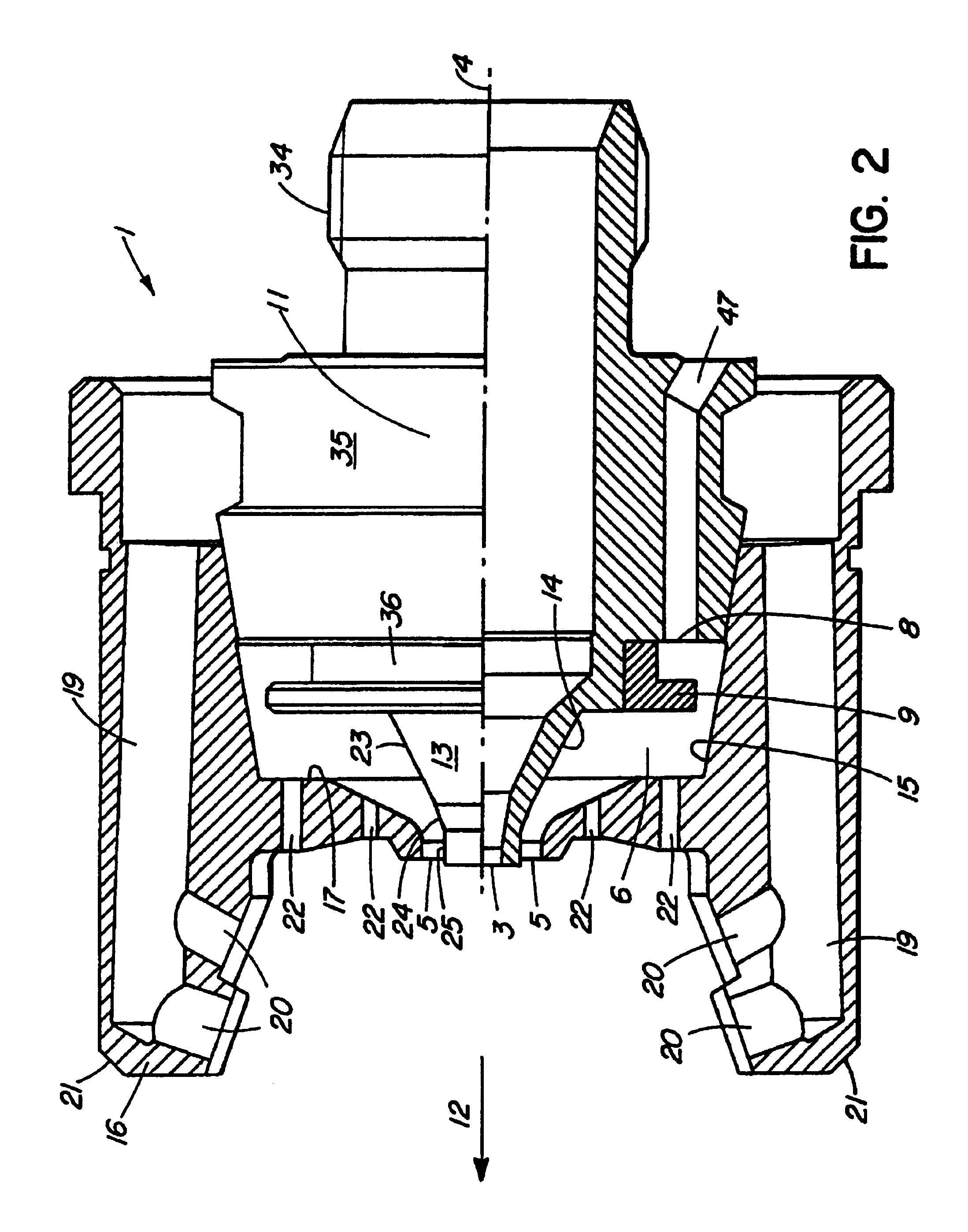 Nozzle arrangement for a paint spray gun