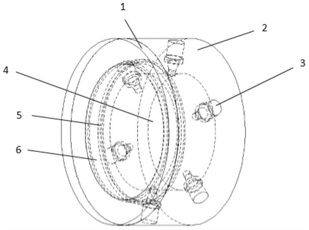 Fracture-cave carbonate reservoir physical model and displacement simulation experimental device and system