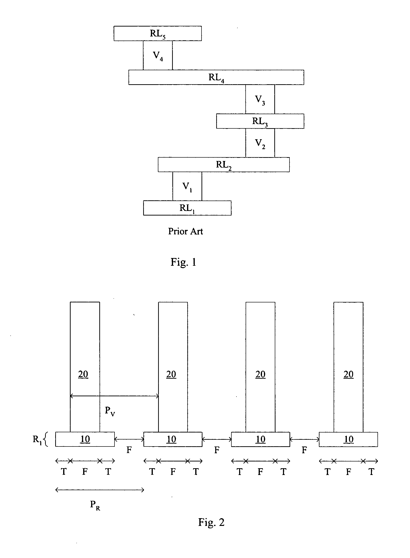 High density contact to relaxed geometry layers