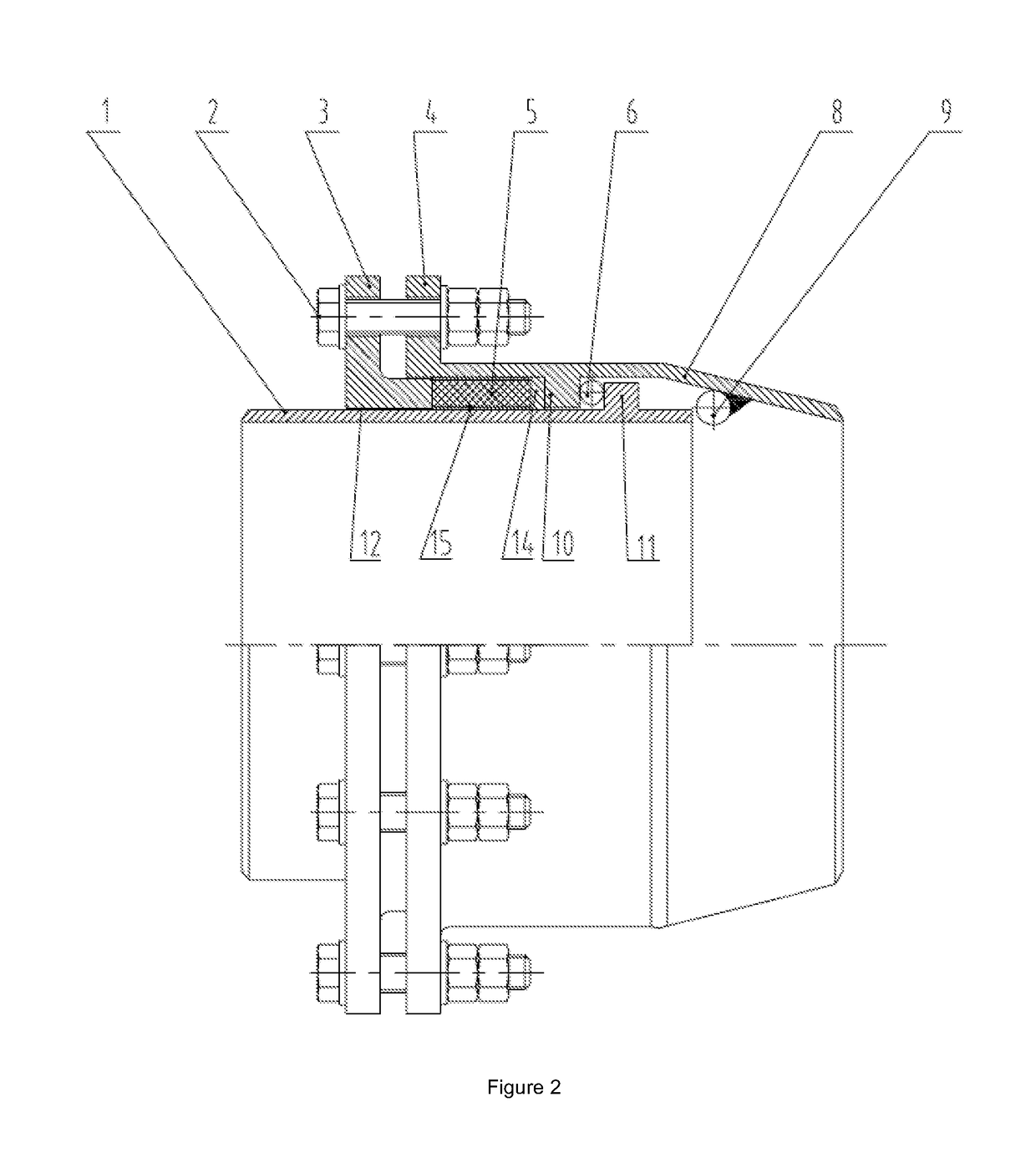 High-pressure tolerant integrated leakage-proof sleeve compensator