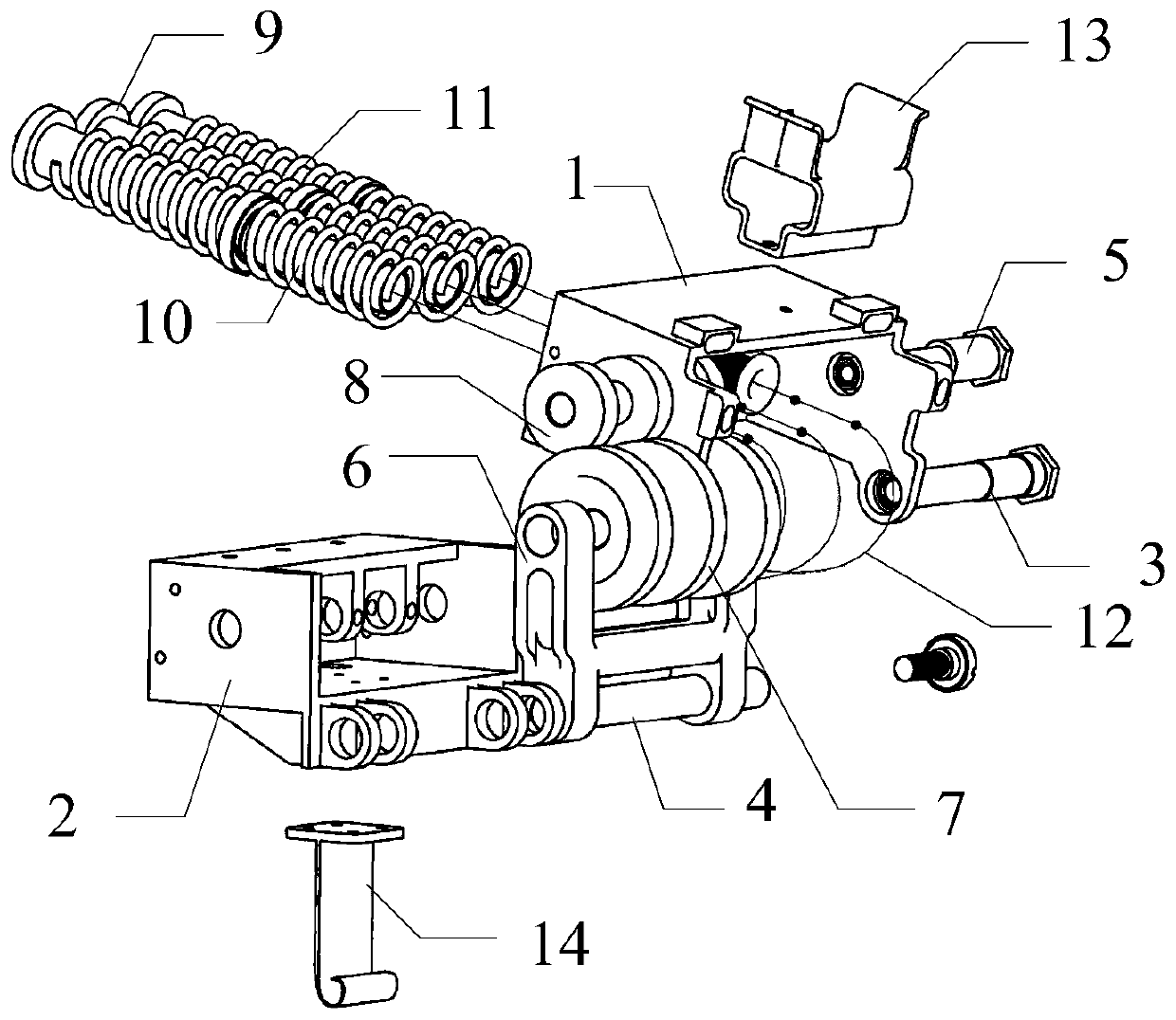 A low-impact self-locking hinge for space-deployable structures