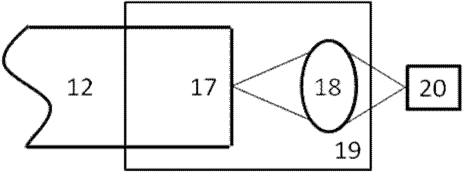 Living body fluorescent endoscopic spectrum imaging device