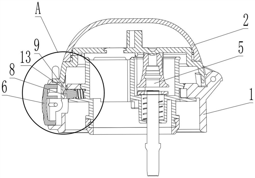 Double-pressing straw cup cover