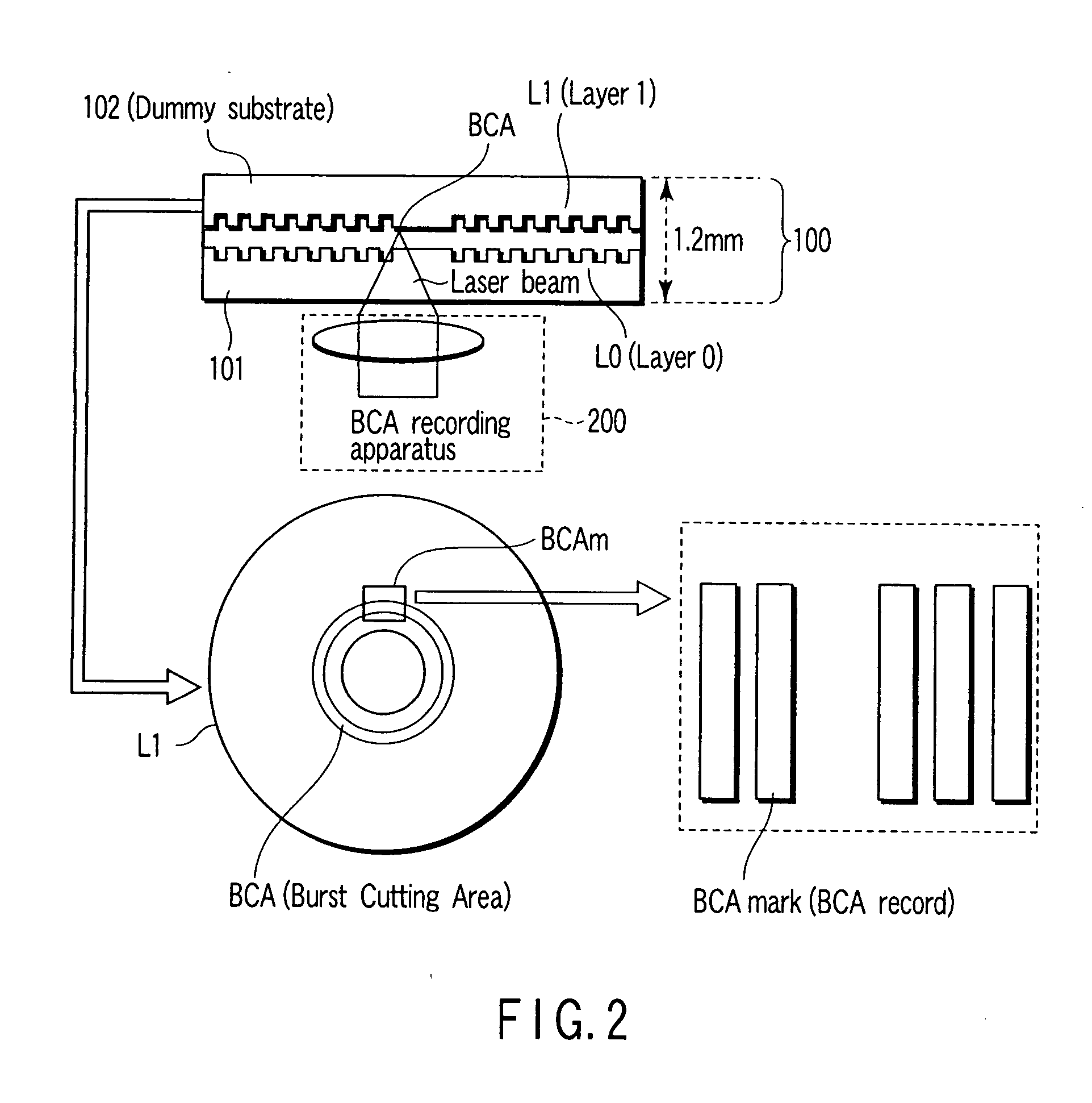Write-once type multilayer optical disc, recording method, reproducing method, and recording device