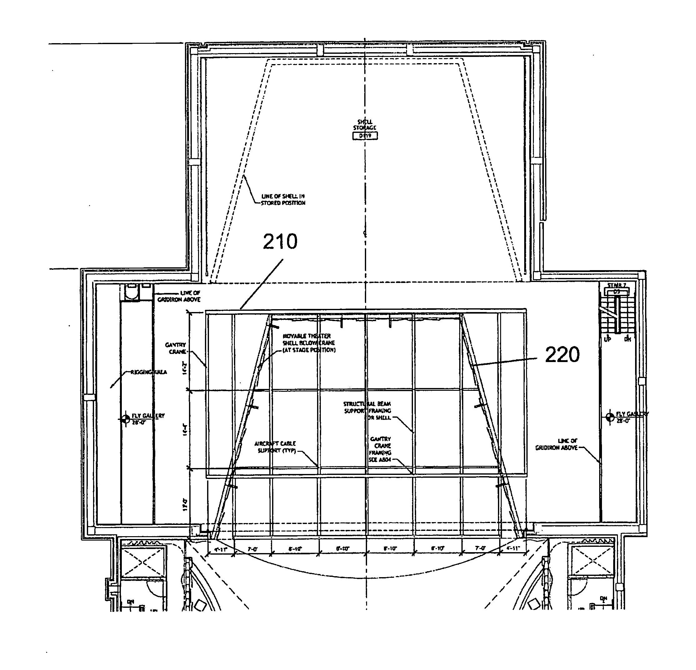 Movable acoustic shell assembly