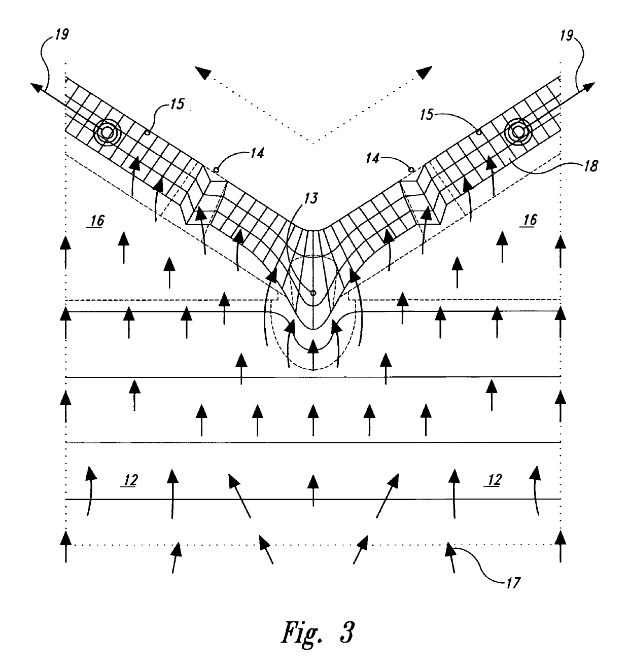 Artificial surfing reef for affecting surface waves