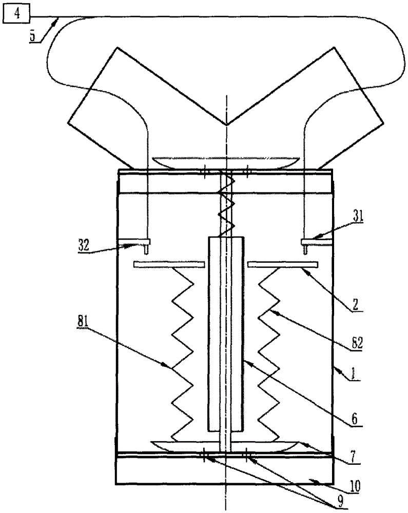 Water collection cup with alarm device and automatic control of water level