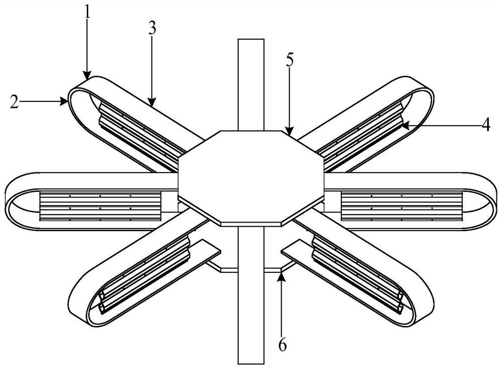 Integrally-replaced U-shaped belt corrugated energy dissipation part damper