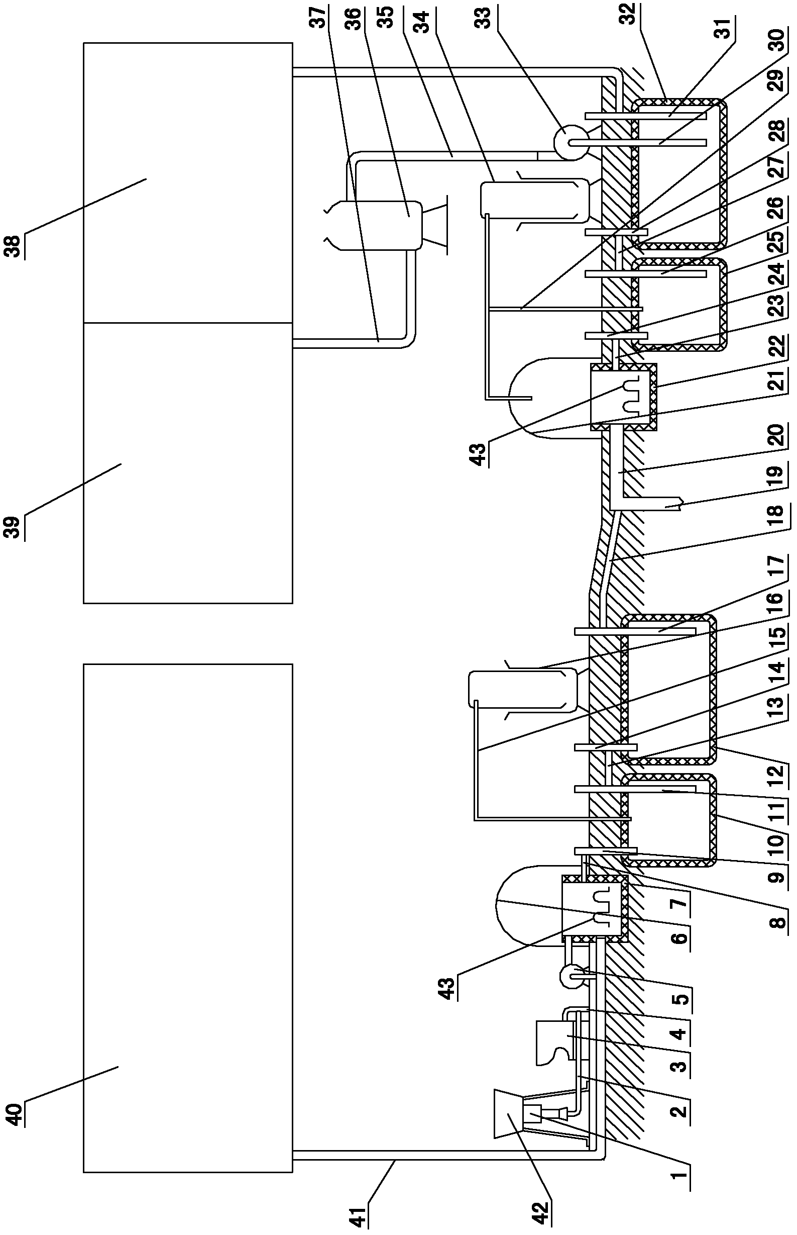 Urban organic domestic waste ecological cycle system