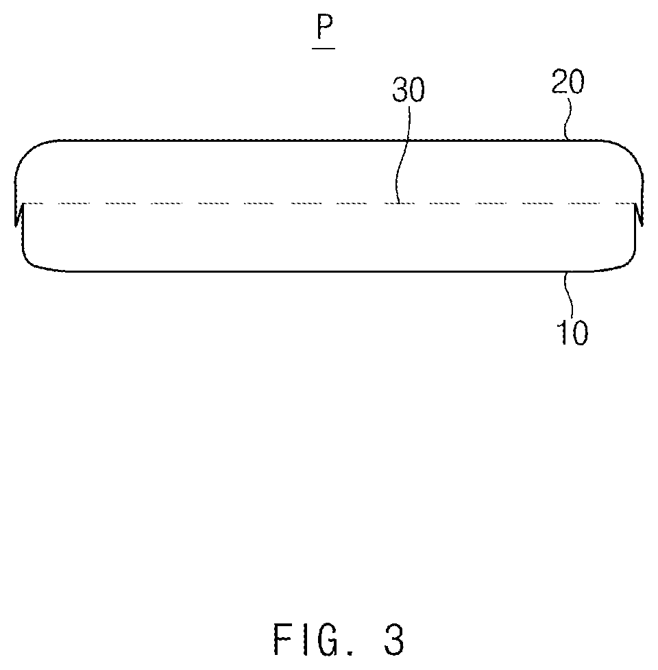 Pouch for secondary battery and die for forming the same