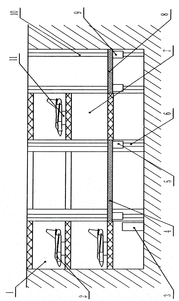 Stereoscopic fighter plane hangar for combat readiness