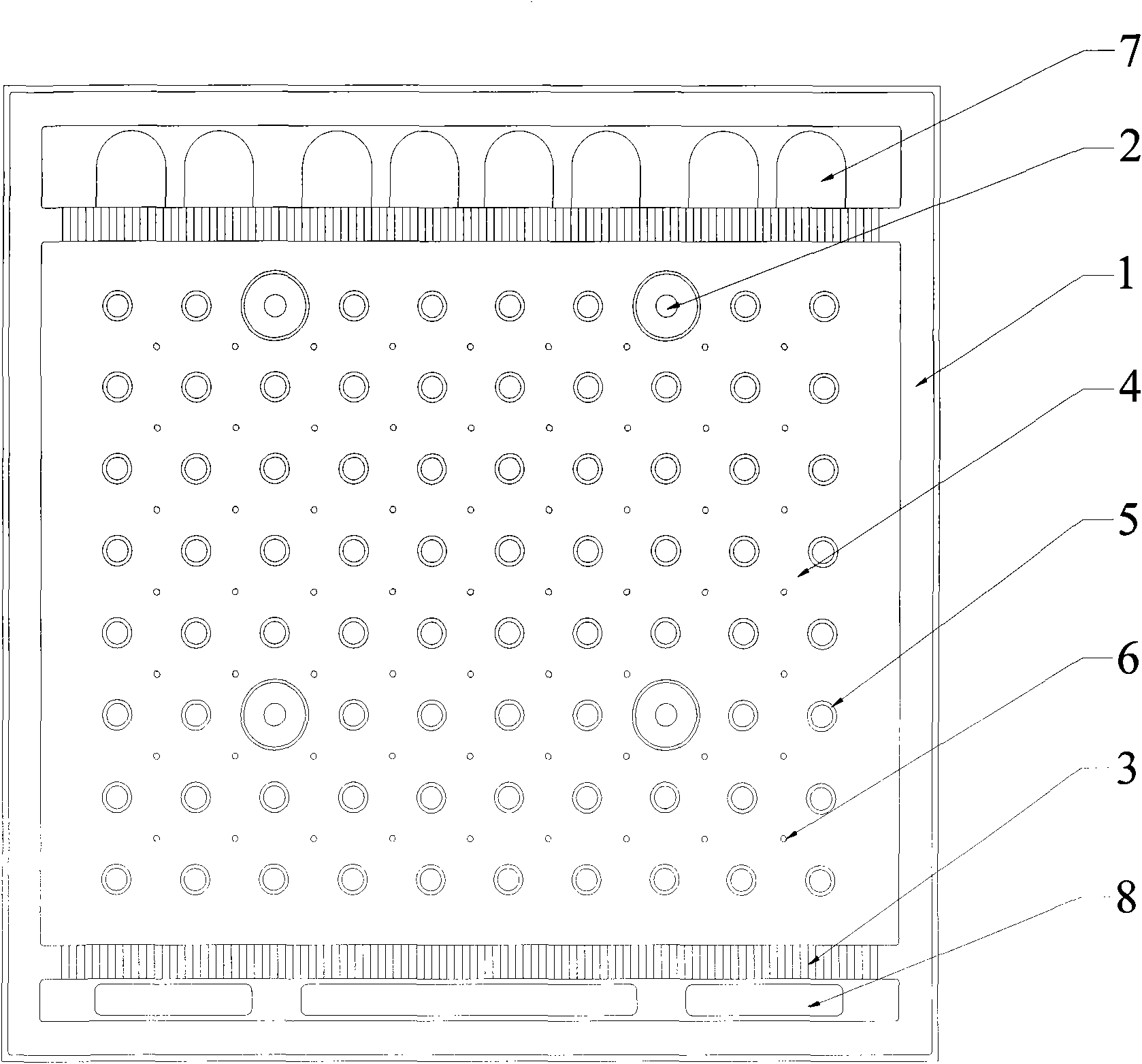 Plate type heat exchanging element for evaporation and condensation