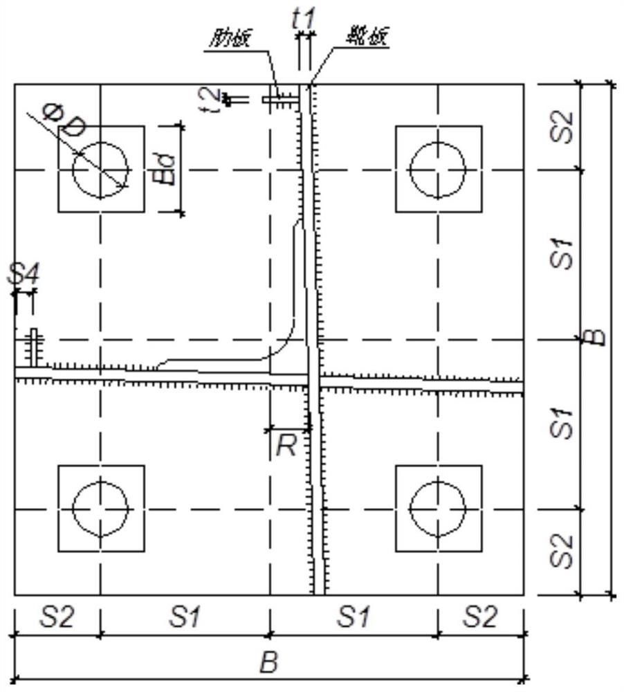 A debugging method for the foot plate of a power transmission tower