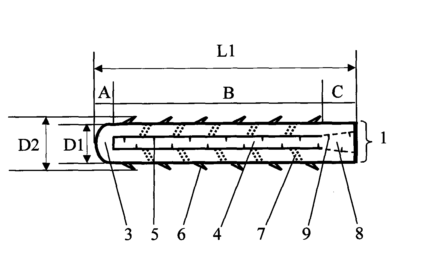 Medical vertebral pedicle strengthening screw