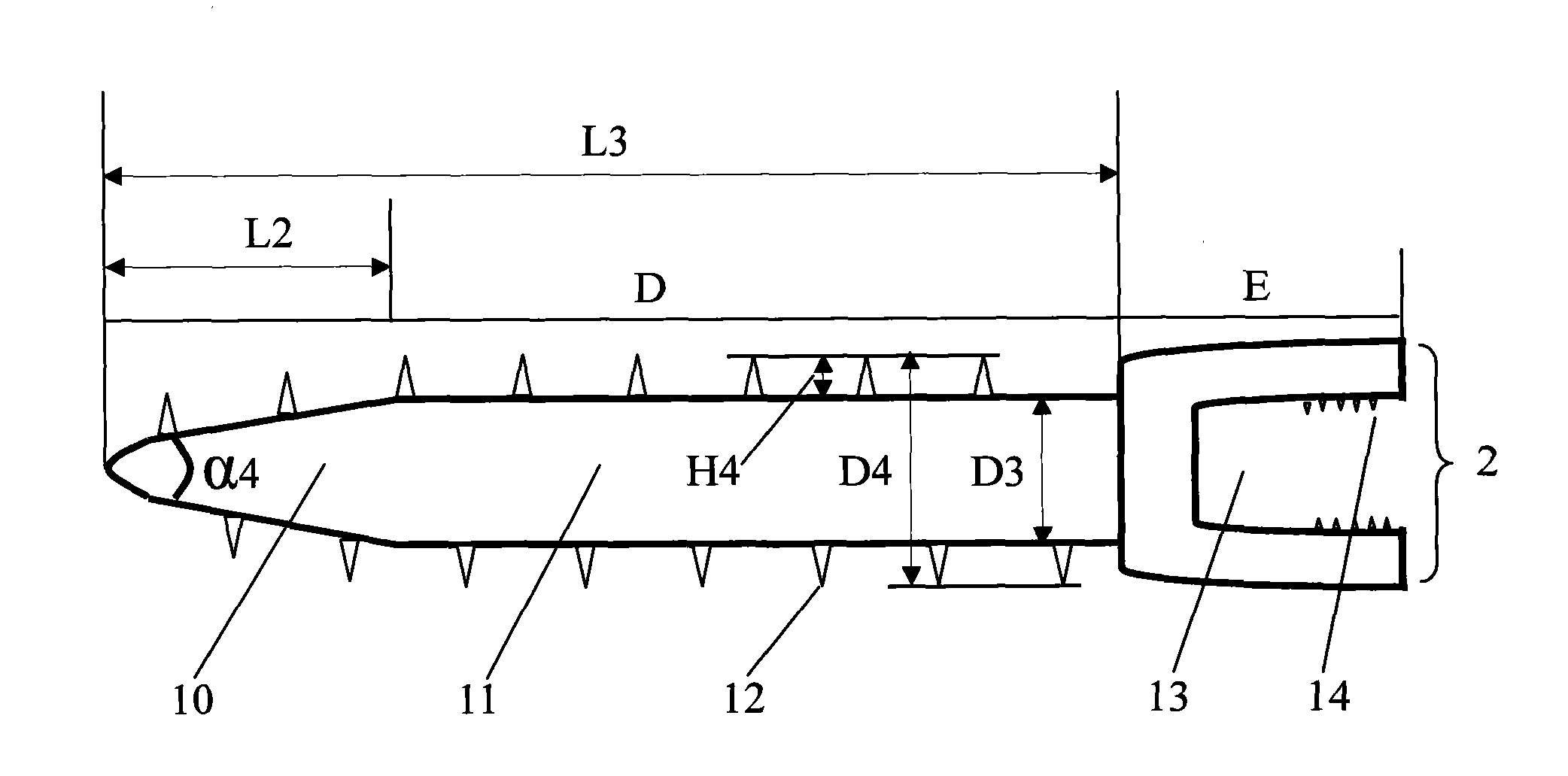 Medical vertebral pedicle strengthening screw