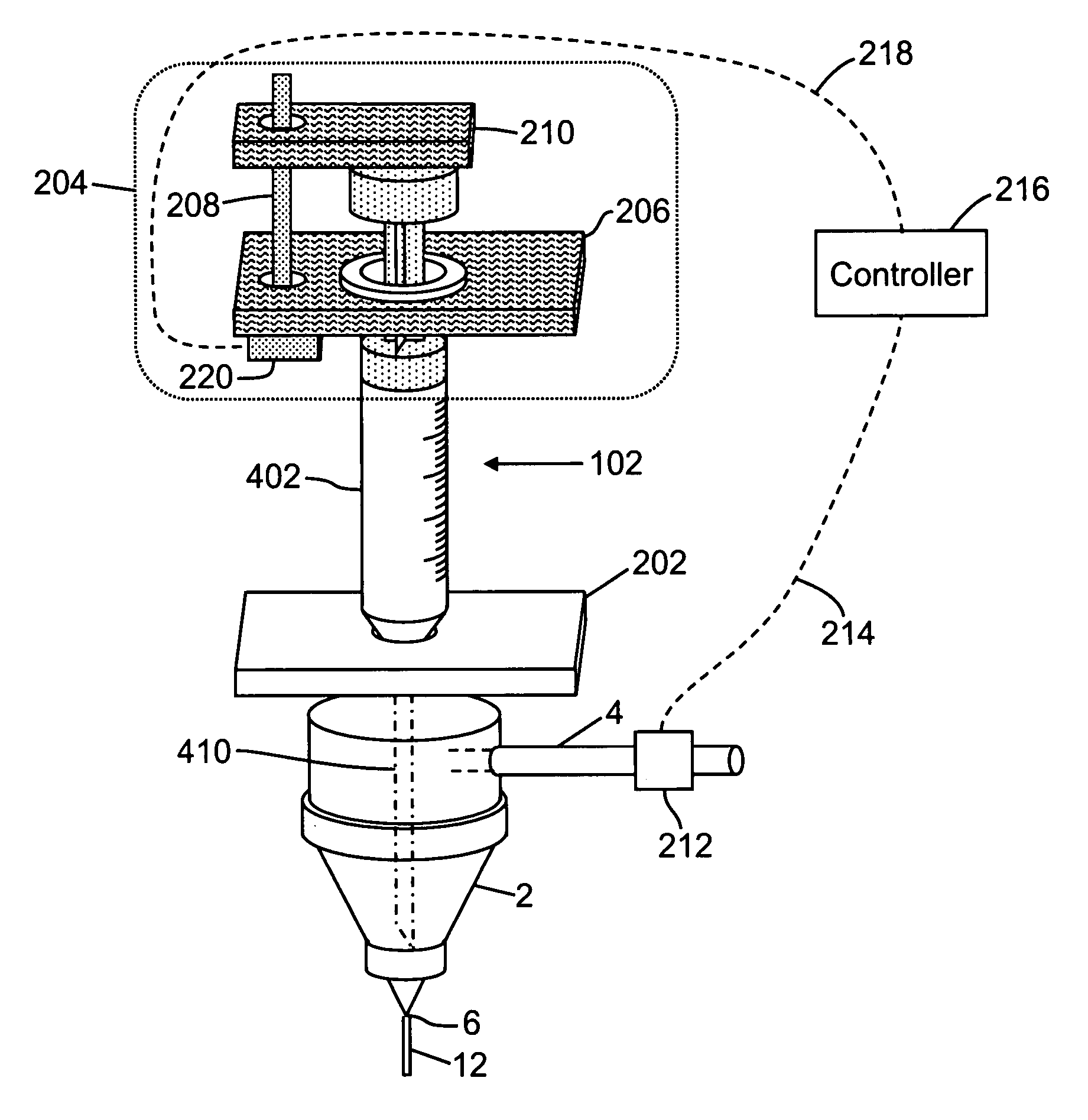 Method and apparatus for syringe-based sample introduction within a flow cytometer