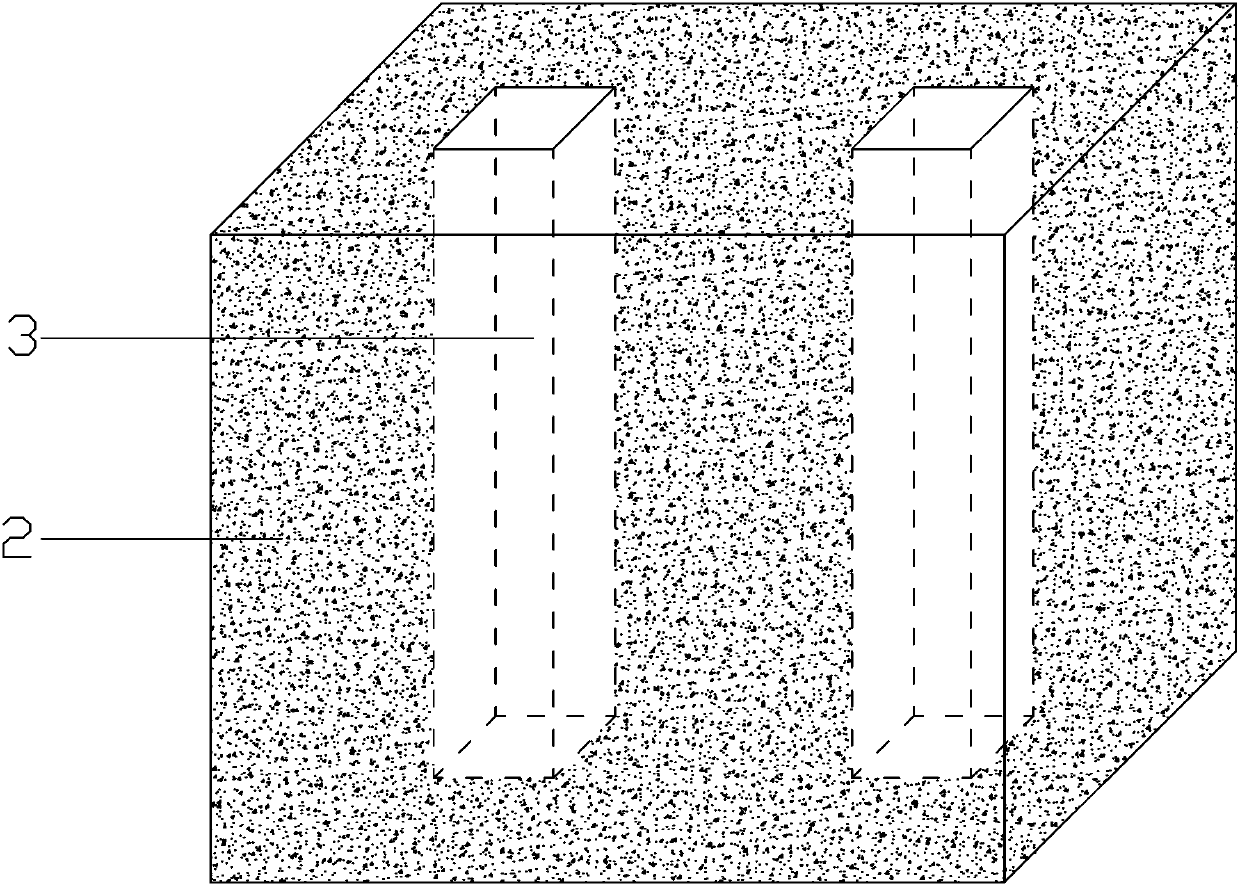 Device and method for testing tensile and compressive creep of inter-hole rock bridges by using expansion agent