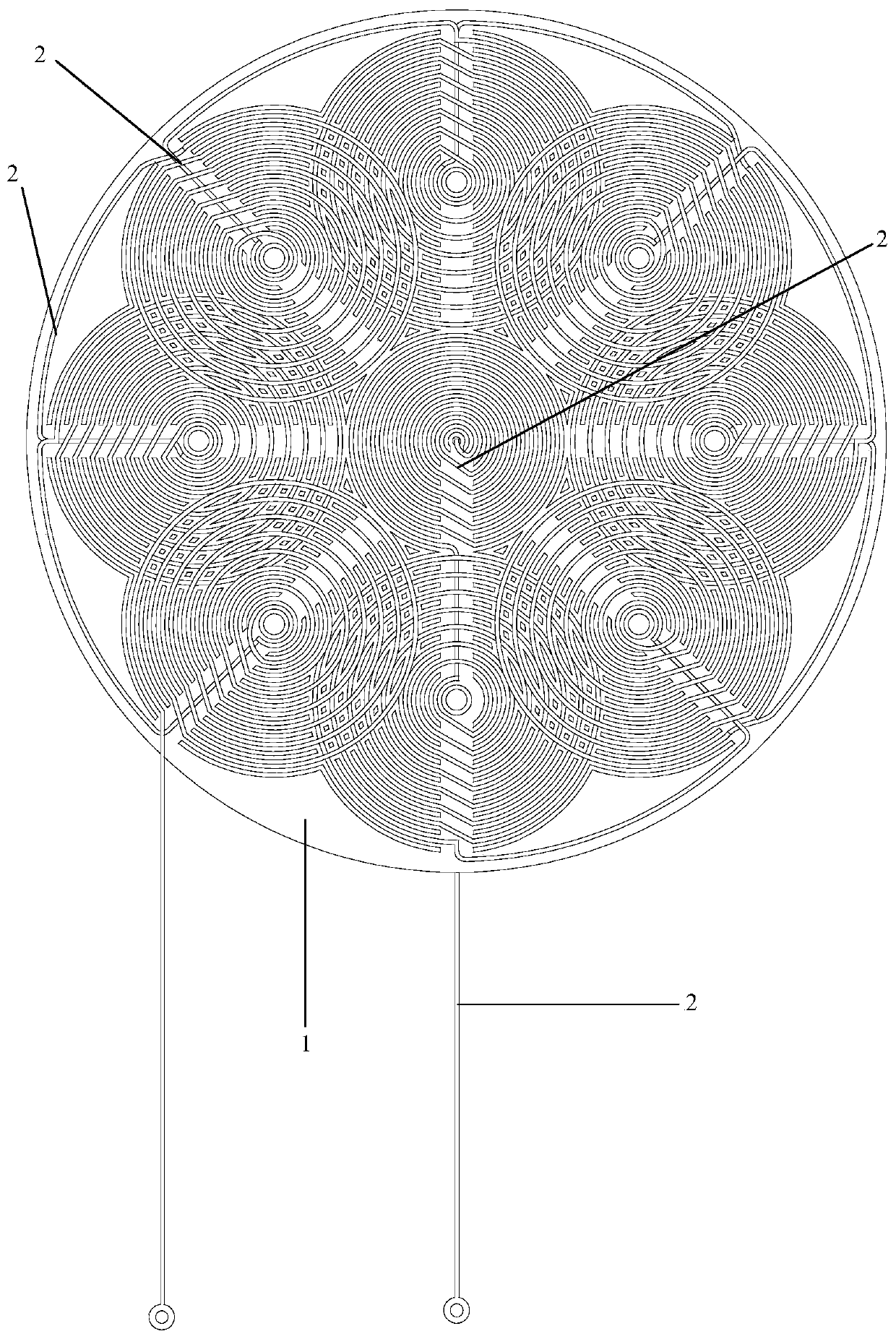 Coil panel of induction cooker and winding method thereof