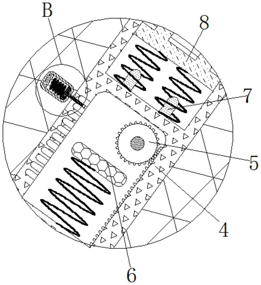 Automatic cleaning and drying treatment device for textile fabric