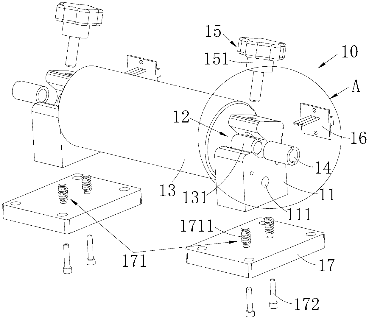 High current pole type battery clamp