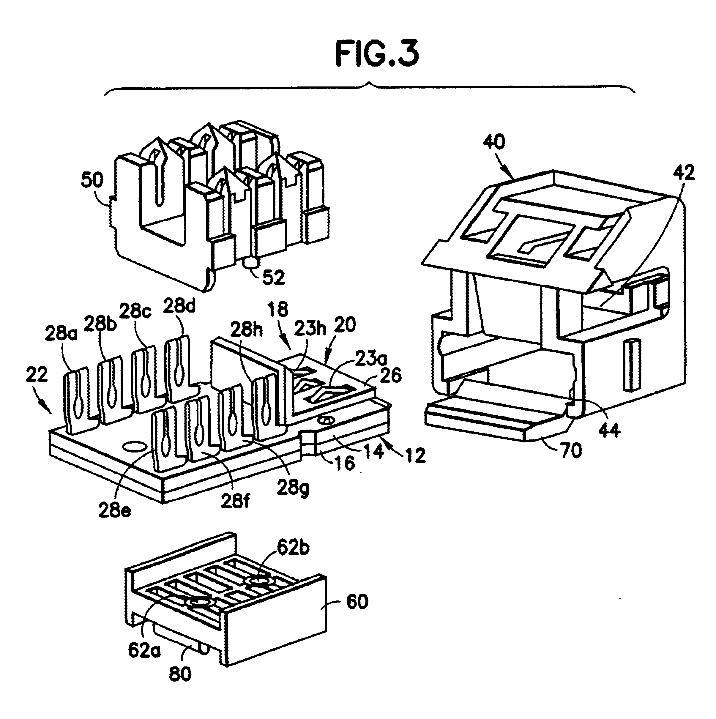 High frequency telecommunication connector