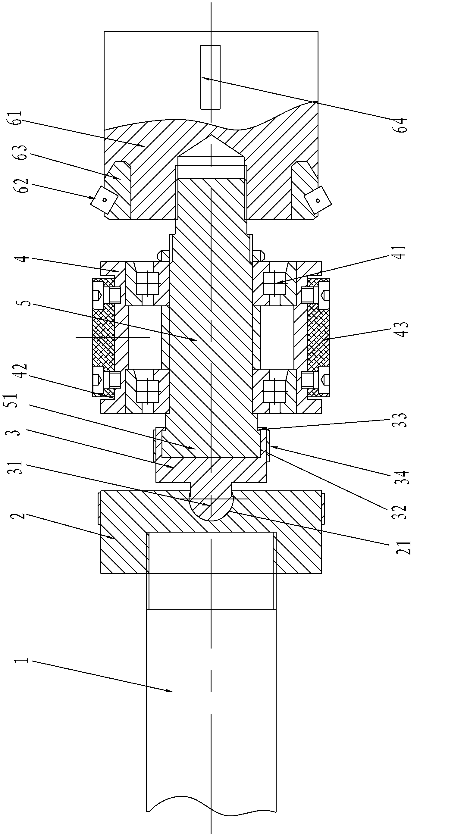 Floating boring head for processing inner surface of bent tube billets