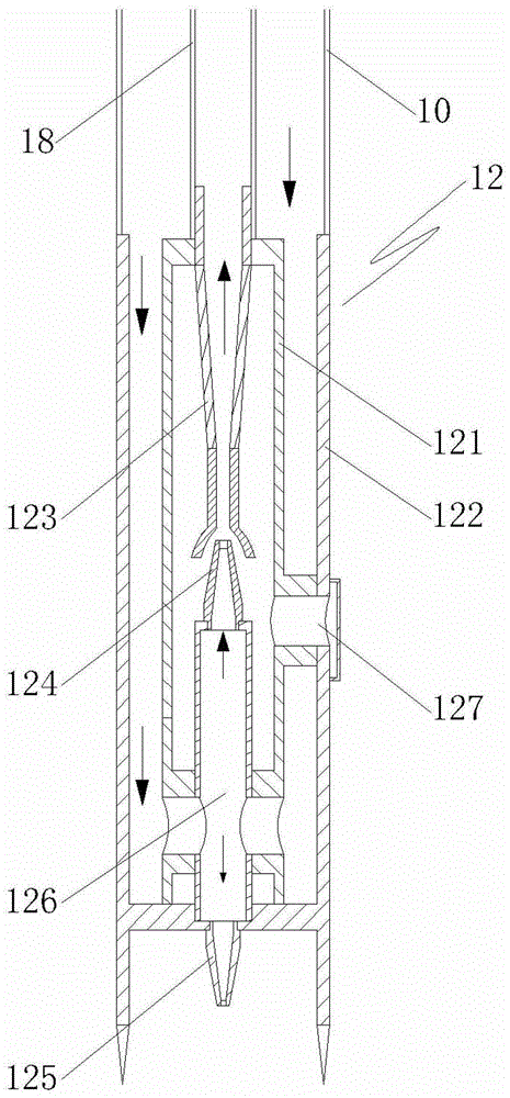 Coal powder discharge system and method for coal bed methane well concentric tube