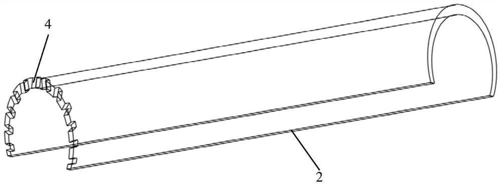 Structure for relieving tunnel micro-pressure waves