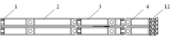 Hydraulic bracket for end of comprehensive mechanized filling coal face