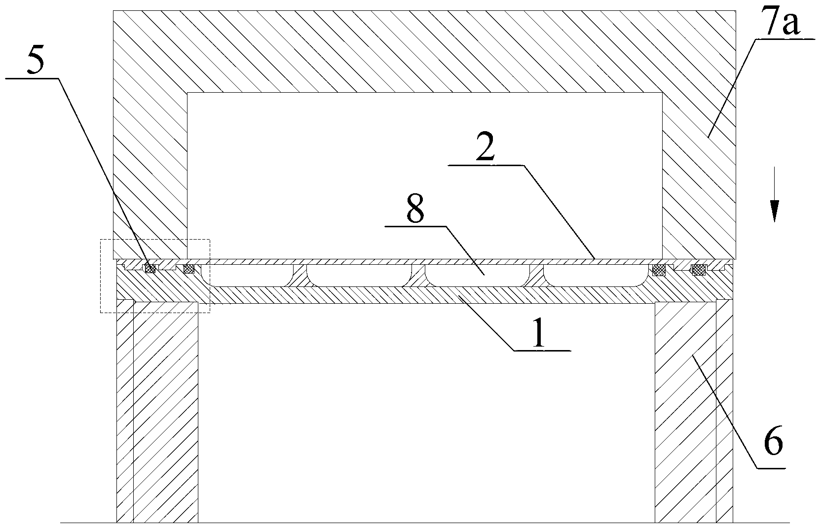 Water-cooled machine water jacket structure and press mounting technology