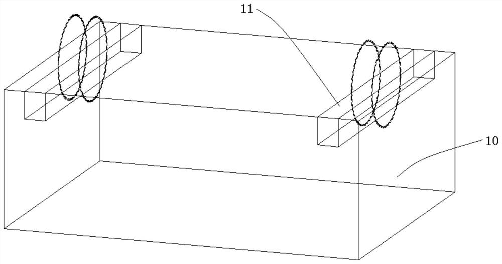 Construction method for excavating stone cutting in cutting mode and stone cutting