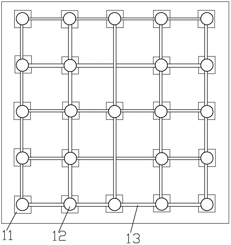 Bolt ball welding ball mixed node large span cantilever grid structure construction method