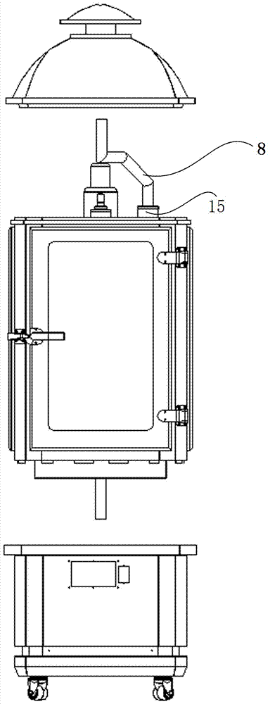 Transparent lamb roasting furnace