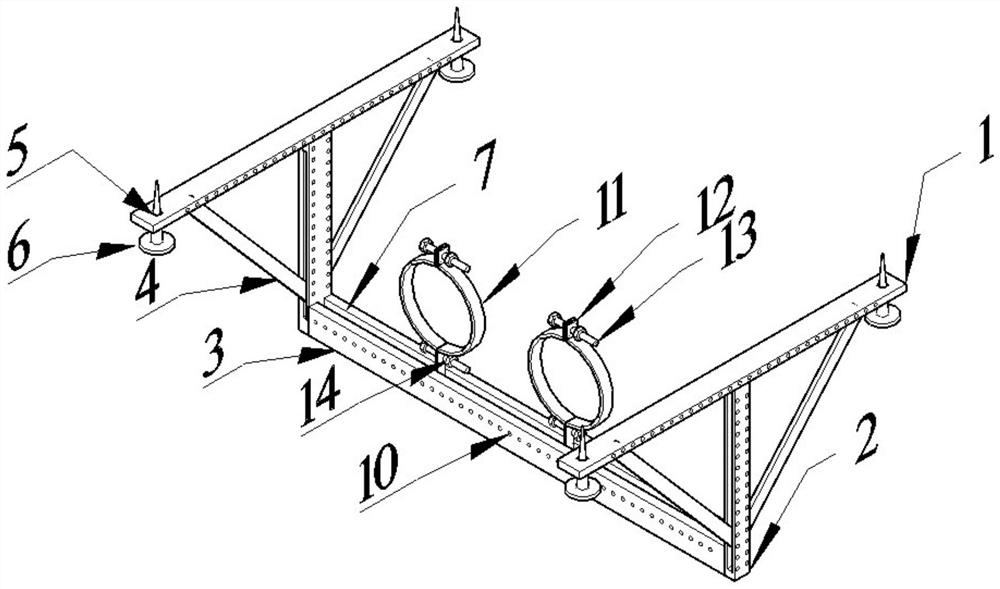 Fire-fighting sprinkler pipe anti-shock finished product support-hanger