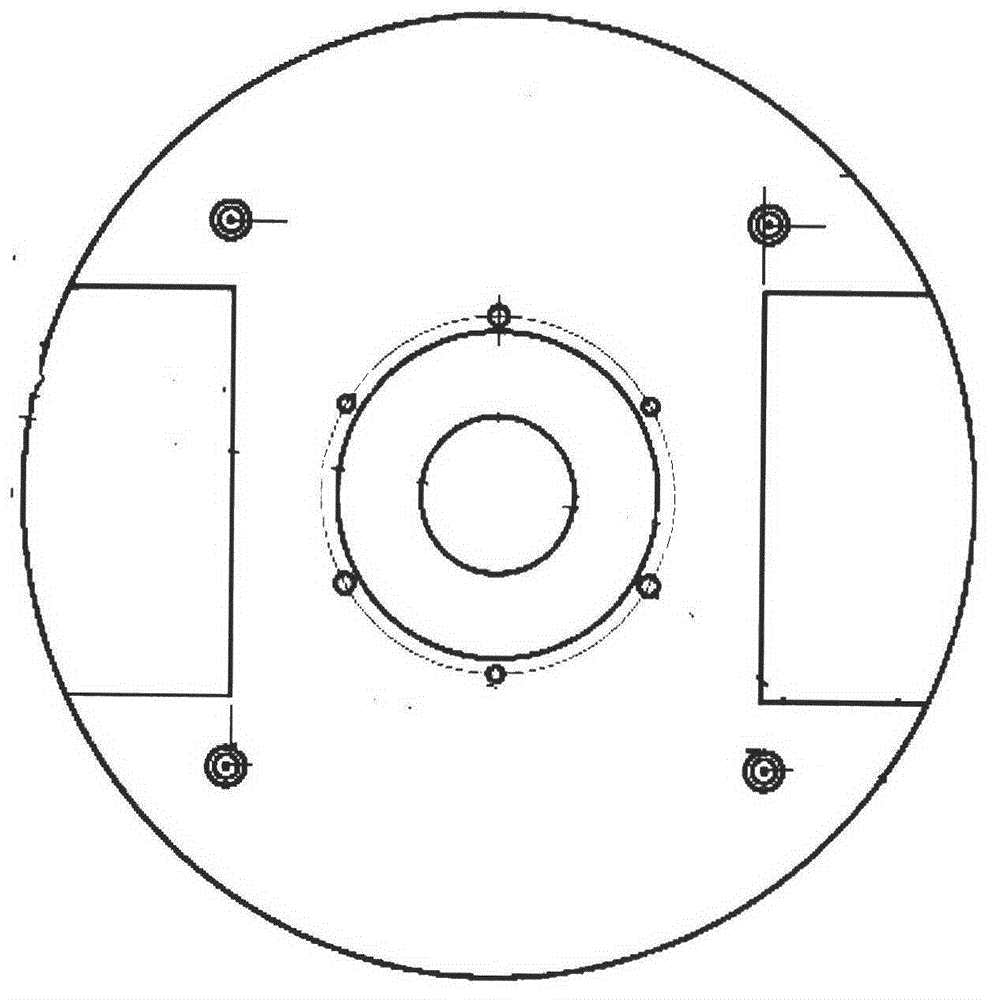 Positioning fixture for turning inner hole in casting