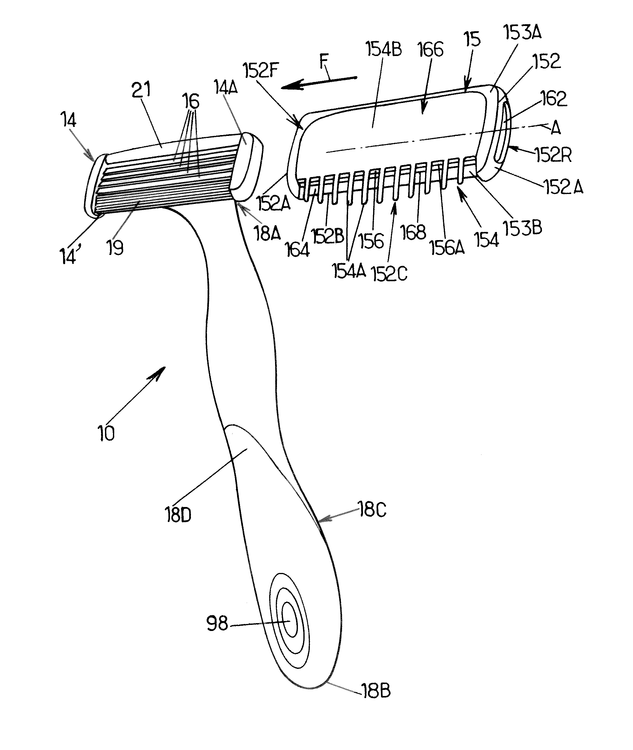 Protective cover for a shaving cartridge, a shaving assembly, a razor, a method of shaving with such a razor and a method of manufacturing a protective cover